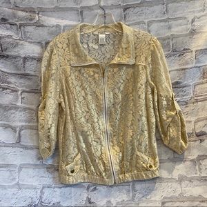 Lace Metallic Jacket